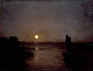 Moonlight, a Study at Millbank exhibited 1797 by Joseph Mallord William Turner 1775-1851